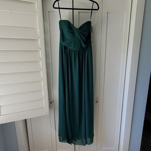 SOCIAL BRIDESMAIDS Strapless Georgette Gown